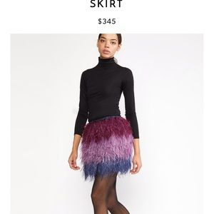 Cynthia Rowley ostrich feather skirt - worn once